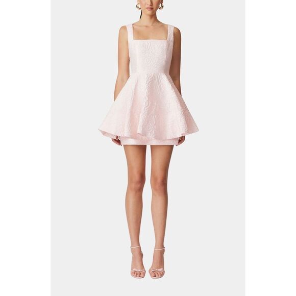 Elliatt Deanna Mini Dress in Pink Dinner cocktail Party Wedding Dress size S NWT - Picture 3 of 8